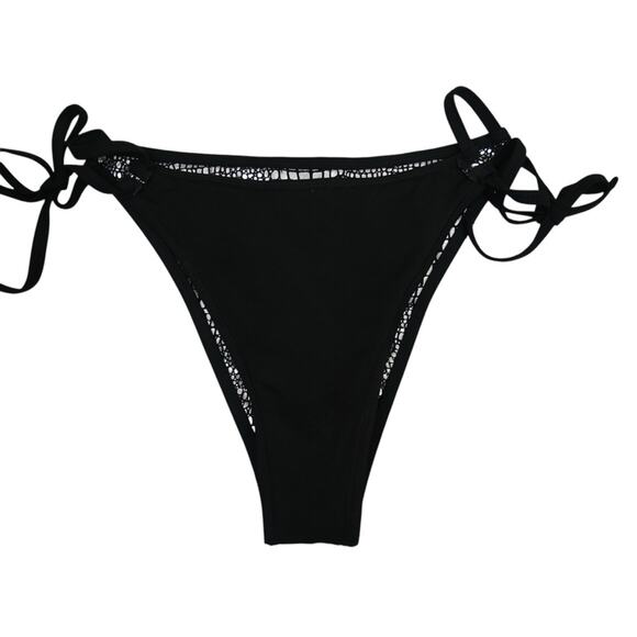 BeachSissi Womens L Silver Black Two Piece String Bikini - Picture 8 of 10